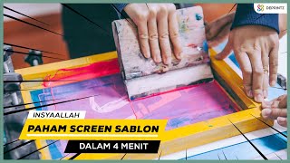 JENIS - JENIS SCREEN SABLON MANUAL & FUNGSINYA ( SCREEN SABLON 101 )