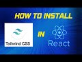 How to Install TAILWINDCSS V3 in A REACT Project React | Quick and Easy guide.