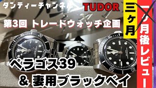 【TUDOR】3ヶ月使用したペラゴス39と妻用ブラックベイをレビュしました！