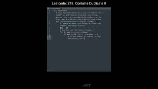 Leetcode 219. Contains Duplicate II in Python | Python Leetcode | Python Coding Tutorial | ASMR