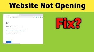 Laptop me Kuch Website Khul Nahi Rahi hai | Some Website Not opening/Not loading  Fix