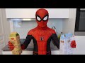 spider man daily routine in real life spider man late for school