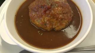 Matsuya 松屋フーズ とろーりﾁｰｽﾞが入ったﾃﾞﾐﾊﾝﾊﾞｰｸﾞ定食