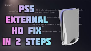 Playstation 5 External Hard Drive Error Fixed in 2 Steps