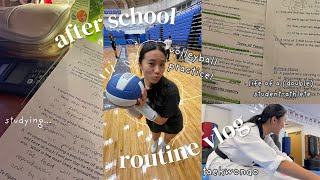 MY AFTERSCHOOL ROUTINE (as a double student-athlete) *freshman year* volleyball, tkd, homework 🎧🏐🥋