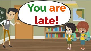 Lisa is late | Conversation in English | Speaking and Listening Practice