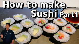 How to make Vegan Hosomaki Sushi Part 1 ヴィーガン寿司