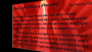 Planet fitness total body enhancement therapy machine!