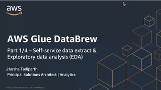 Working with AWS Glue DataBrew to prepare data without writing code - Part 1/4 | Amazon Web Services