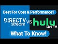 DirecTV stream vs Hulu Live TV-Which Is Better⁉️