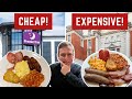 Reviewing a CHEAP vs EXPENSIVE HOTEL BUFFET BREAKFAST!