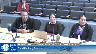 Finance, Native Communities and Tribal Governments Committee 12/3/2025