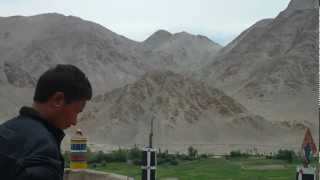 Chemre Monastery: on the roof Himalaya landscape  (Ladakh, Jammu-Cachemira, India)