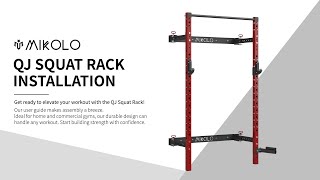 Mikolo QJ Folding Wall Mounted Squat Rack Installation | Mikolo