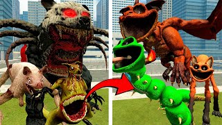 👑All Zoochosis Mutant Animals vs All Smiling Critters in Garrys Mod 🔴