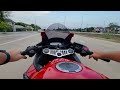 honda cbr 500r 2023 acceleration 0 100 with the slip on exhaust mod