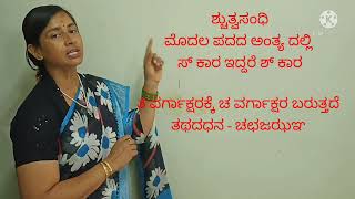 ಸಂಸ್ಕೃತ ವ್ಯಂಜನ ಸಂಧಿಗಳು by Thriveni ( samskruta vyanjana sandhi)