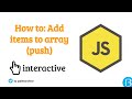 05.4 - How to Add Items to Array - JS Arrays