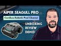 Aiper Cordless Robotic Pool Cleaner Review & Demo / Aiper Seagull Pro