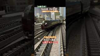 [うねり入線‼︎] E655系に特別車両を組込んだ6両フル編成でうねりながら入線するシーンを再現‼︎ #nゲージ #kato #e655系 #jr東日本 #特急 #グリーン車 #入線 #鉄道模型