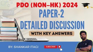 PDO Paper 2 Detailed Discussion | PDO Paper 2 Key Answers | PDO Communication Paper | PDO Key Answer