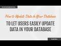 How to Update Data In Your Database Using MySQLi and PDO