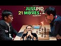 How did Praggnanandhaa manage to beat Anish Giri in just 21 moves | Superbet Grand Chess Tour