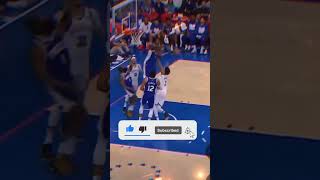 Embiid Gets Up For An EMPHATIC Block🚫🫣#shorts s#nba #youtube #funny #basketball #shortvideo #hoops