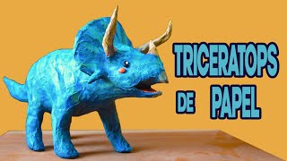 Cómo hacer un Triceratops | Escultura de papel