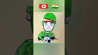 What's inside Indian army mind ?? Indian army drawing #shorts #trend #viralvideos #drawing #15august