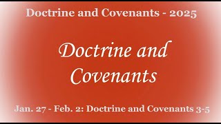 Seminary Teacher Helps - Doctrine and Covenants 3-5