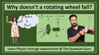 Why doesn't a rotating wheel fall?