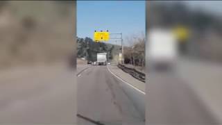 Video shows a semitrailer out of control in mountains ahead of fiery I-70 crash