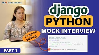 PYTHON Mock Interview Part 1 | Program Solving | Core, Advanced (Django), SQL, CSS \u0026 HTML