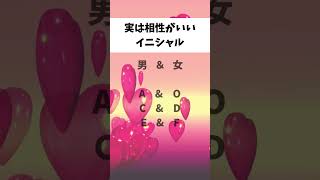 怖いくらい当たる占い🔮実は相性がいいイニシャル💖 #占い #恋愛