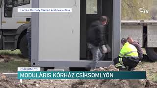 Moduláris kórház Csíksomlyón – Erdélyi Magyar Televízió