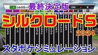 【最終決定版】シルクロードステークス 2024 スタポケシミュレーション