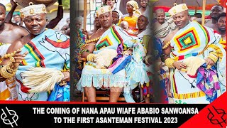 THE COMING OF NANA APAU WIAFE ABABIO SANWOANSAN TO FIRST ASANTMAN FESTIVAL 2023 (ROYAL DANCER)