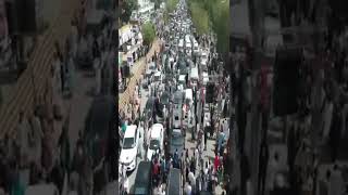 پاکستان پیپلز پارٹی کے عوامی مارچ کے فضائی مناظر
