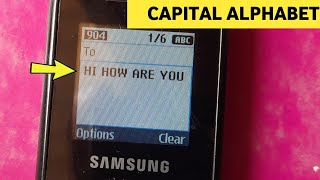 How to Type Capital Alphabet / Word in Samsung Keypad Phone b110e, e1200, b310e, b313e, e1200y
