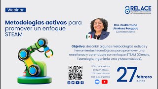 31. Webinar: Metodologías activas para promover un enfoque STEAM