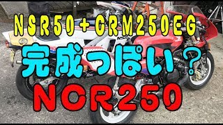 NCR製作出来たみたい(NSR50+CRM250EG) （バイクレストア)(カスタムバイク)