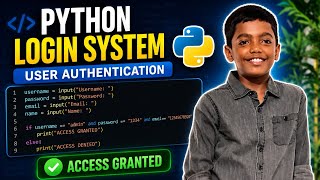 Learn Python by Building a Real Login System | Full Tutorial #python #codestrumwithaniket hon