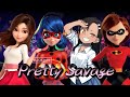 BLACKPINK - 'Pretty Savage' | AMV | Miraculous Ladybug x Red Shoes x Nagatoro x Elastigirl