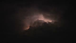Rumbling Thunder and Rain Sounds for Sleeping - Dimmed Screen | Deep Sleep, Rolling Thunder Sounds