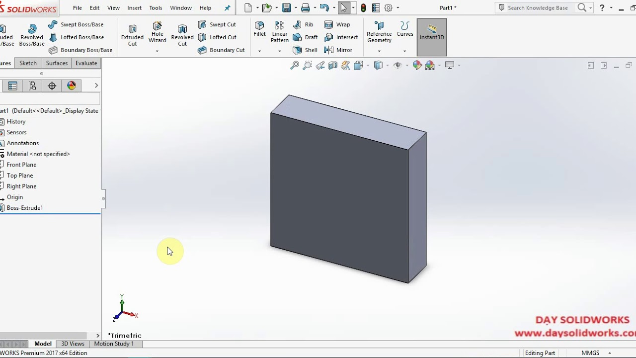 Linear Pattern Solidworks Youtube