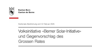 Erklärvideo zur kantonalen Abstimmung vom 9. Februar 2025