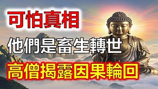 驚掉下巴！這2種人竟然是畜生轉世，高僧揭露因果輪回的可怕真相：靠近他們一次，你的運勢就會直線下降，甚至可能因業障纏身陷入貧困和痛苦中！一定要遠離他們，否則輪回中必入畜生道，後悔都來不及！#生肖#因果