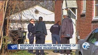Residents frustrated after string of home invasions in Detroit neighborhood