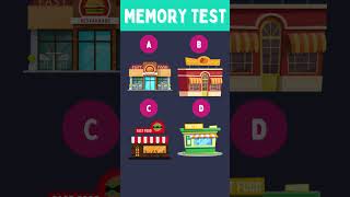 ⏱️Quick MEMORY TEST | Train your brain #38 #shorts